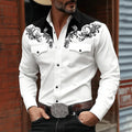 Noah | Men's Western Embroidered Button Shirt, Casual Embroidered Shirt | Dressific | Green