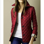 Noeline | Women's Diamond Quilted Lightweight Jacket, Structured Casual Jacket | My Sweet Wardrobe