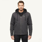 Nolan | Men's Fleece-Lined Hooded Jacket, Retro Autumn Jacket | Dressific