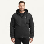 Nolan | Men's Fleece-Lined Hooded Jacket, Retro Autumn Jacket | Dressific