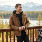 Nolan | Men's Fleece-Lined Hooded Jacket, Retro Autumn Jacket | Dressific