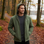 Nolan | Men's Fleece-Lined Hooded Jacket, Retro Autumn Jacket | Dressific