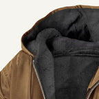 Nolan | Men's Fleece-Lined Hooded Jacket, Retro Autumn Jacket | Dressific