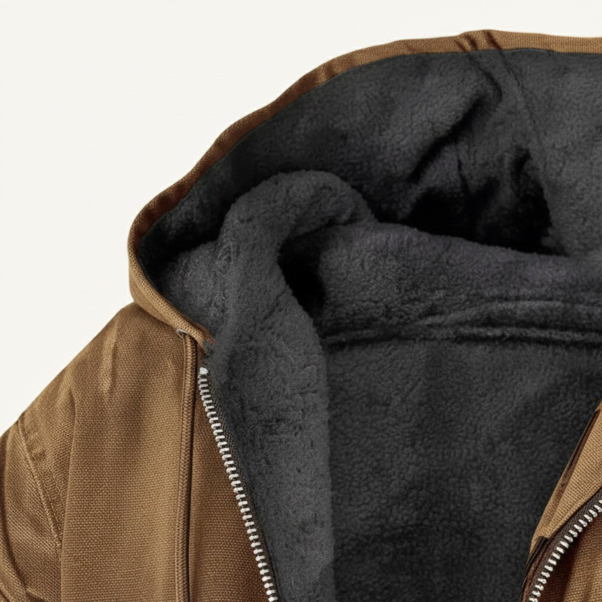 Nolan | Men's Fleece-Lined Hooded Jacket, Retro Autumn Jacket | Dressific