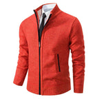 Norbert | Men's Zip-Up Cardigan, Lightweight Autumn Cardigan | My Sweet Wardrobe | Beige