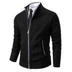 Norbert | Men's Zip-Up Cardigan, Lightweight Autumn Cardigan | My Sweet Wardrobe | Beige