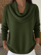Odette | Women's Merino Wool Jumper, Cowl Neck Knit Jumper | My Sweet Wardrobe