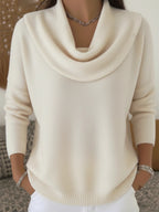 Odette | Women's Merino Wool Jumper, Cowl Neck Knit Jumper | My Sweet Wardrobe