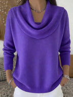 Odette | Women's Merino Wool Jumper, Cowl Neck Knit Jumper | My Sweet Wardrobe