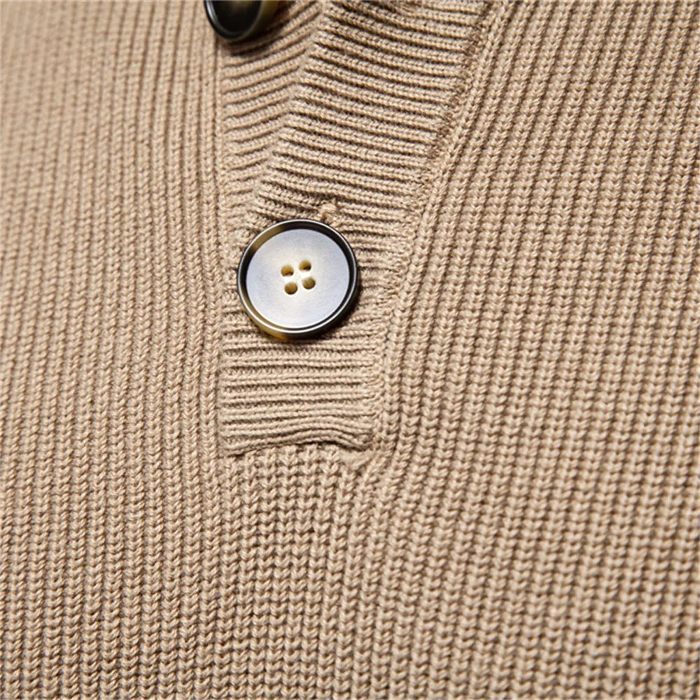 Oliver | Men's Cotton Jumper with Classic Fit, Elegant Men's Jumper | My Sweet Wardrobe | Light Grey