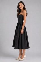 Orla | Women's Floral Corset Midi Dress, Sweetheart Neck Wedding Guest Dress | My Sweet Wardrobe