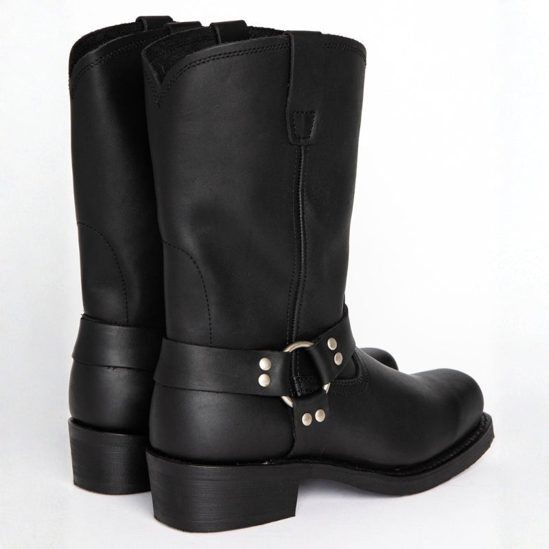 Oswin | Men's Mid-Calf Cowboy Boots, Harness Style Western Boots | My Sweet Wardrobe