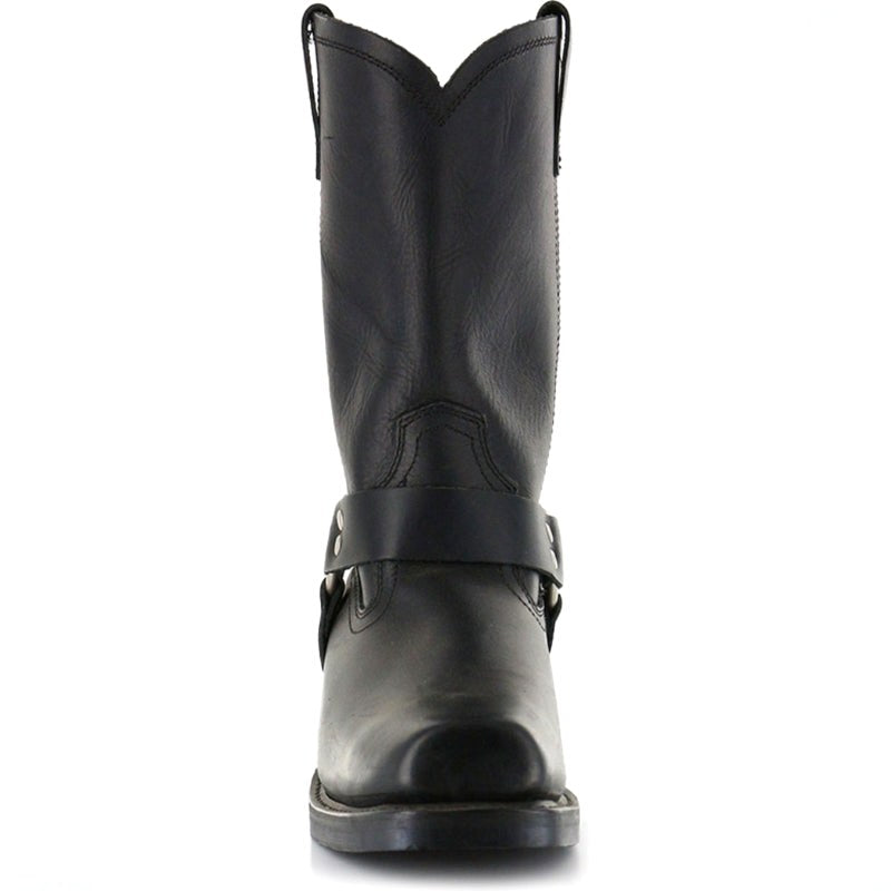 Oswin | Men's Mid-Calf Cowboy Boots, Harness Style Western Boots | My Sweet Wardrobe
