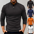 Otto | Men's Jumper with Zip, Versatile Knit Jumper | My Sweet Wardrobe | Black