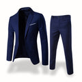 Owen | Men's Formal Two-Piece Suit, Slim-Fit Blazer Suit | Dressific | Navy