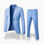 Owen | Men's Formal Two-Piece Suit, Slim-Fit Blazer Suit | Dressific | Light Blue