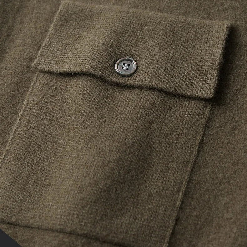 Owen | Men's Knit Cardigan, Finely Textured Layer Cardigan | My Sweet Wardrobe