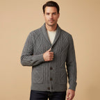 Parker | Men's Cashmere Cardigan, Relaxed Fit Knit Jumper | Dressific