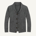 Parker | Men's Cashmere Cardigan, Relaxed Fit Knit Jumper | Dressific