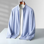 Parker | Men's Full-Zip Knit Cardigan, Comfortable Everyday Cardigan | My Sweet Wardrobe | Grey