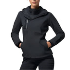 Patricia | Women's Waterproof Softshell Jacket, Wind-Resistant Performance Coat | My Sweet Wardrobe | Black