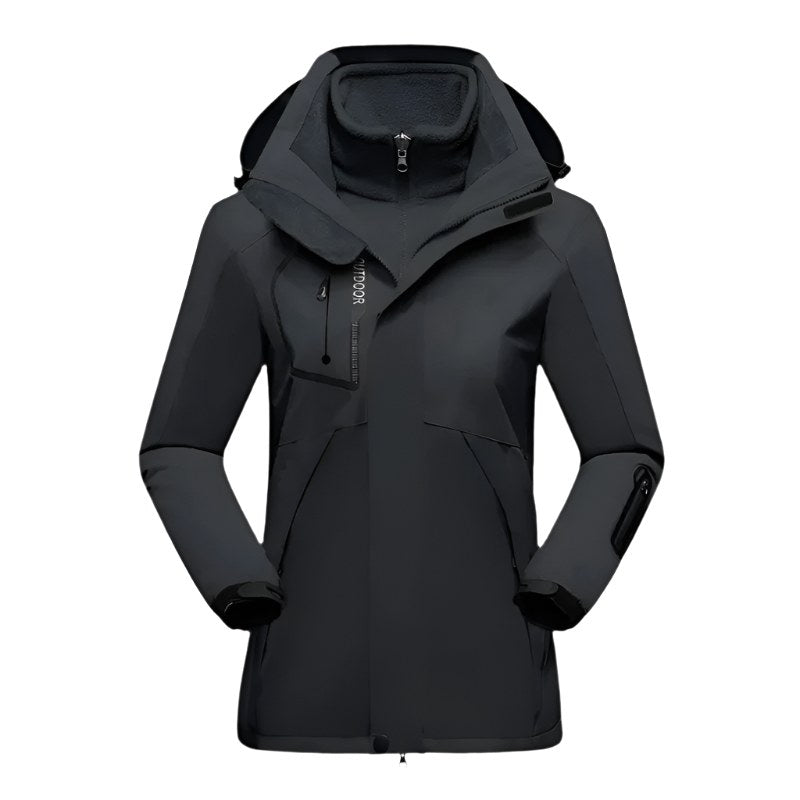 Patricia | Women's Waterproof Softshell Jacket, Wind-Resistant Performance Coat | My Sweet Wardrobe | Pink