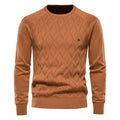 Patrick | Classic Men's Cotton Jumper, Elegant Casual Jumper | My Sweet Wardrobe | Brown