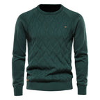 Patrick | Classic Men's Cotton Jumper, Elegant Casual Jumper | My Sweet Wardrobe | Brown