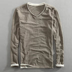Paul | Men's V-Neck Long-Sleeve Jumper, Elegant Casual Jumper | My Sweet Wardrobe | Blue