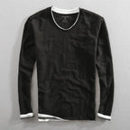 Paul | Men's V-Neck Long-Sleeve Jumper, Elegant Casual Jumper | My Sweet Wardrobe | Blue