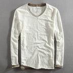Paul | Men's V-Neck Long-Sleeve Jumper, Elegant Casual Jumper | My Sweet Wardrobe | Blue