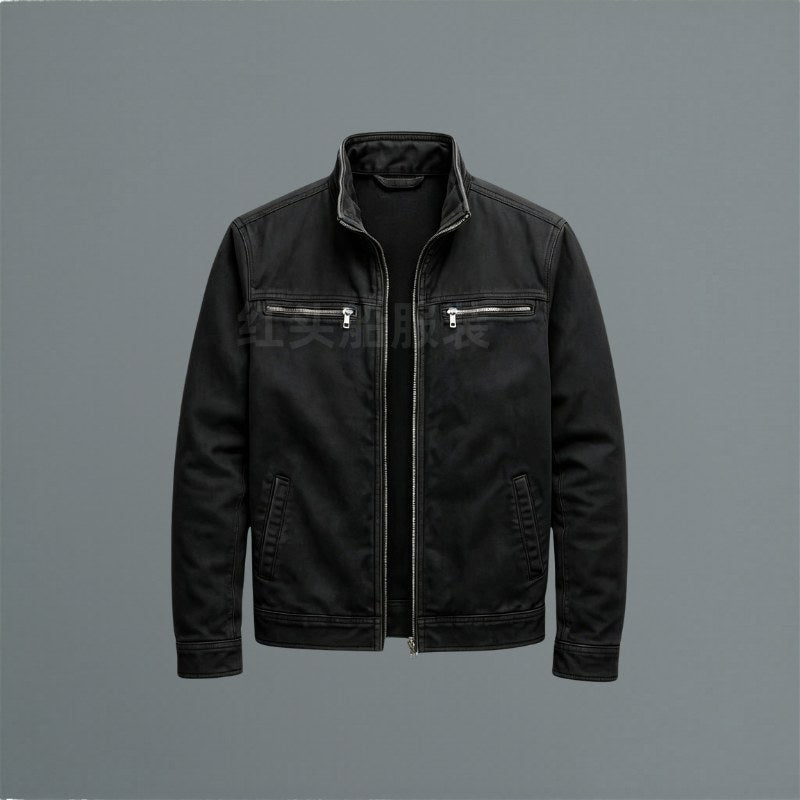 Paul | Men's Classic Cotton Jacket, Structured Casual Jacket | My Sweet Wardrobe | Blue