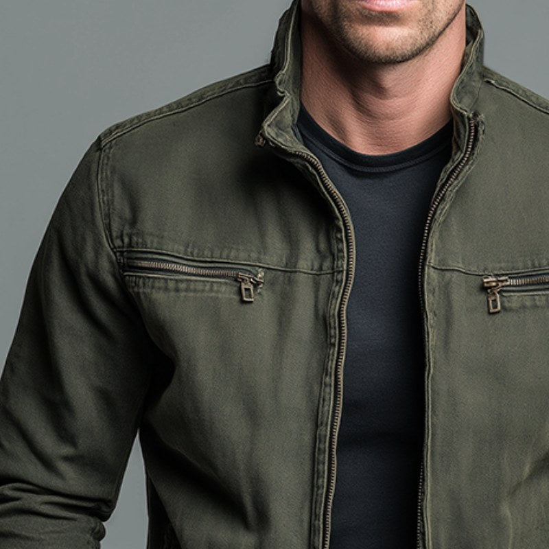 Paul | Men's Classic Cotton Jacket, Structured Casual Jacket | My Sweet Wardrobe