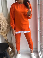 Penelope | Women's Oversized Two-Piece Lounge Set, Tapered Joggers | My Sweet Wardrobe | Blue