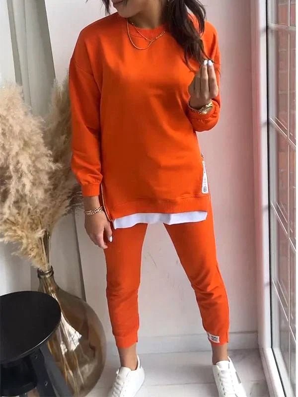 Penelope | Women's Oversized Two-Piece Lounge Set, Tapered Joggers | My Sweet Wardrobe | Blue