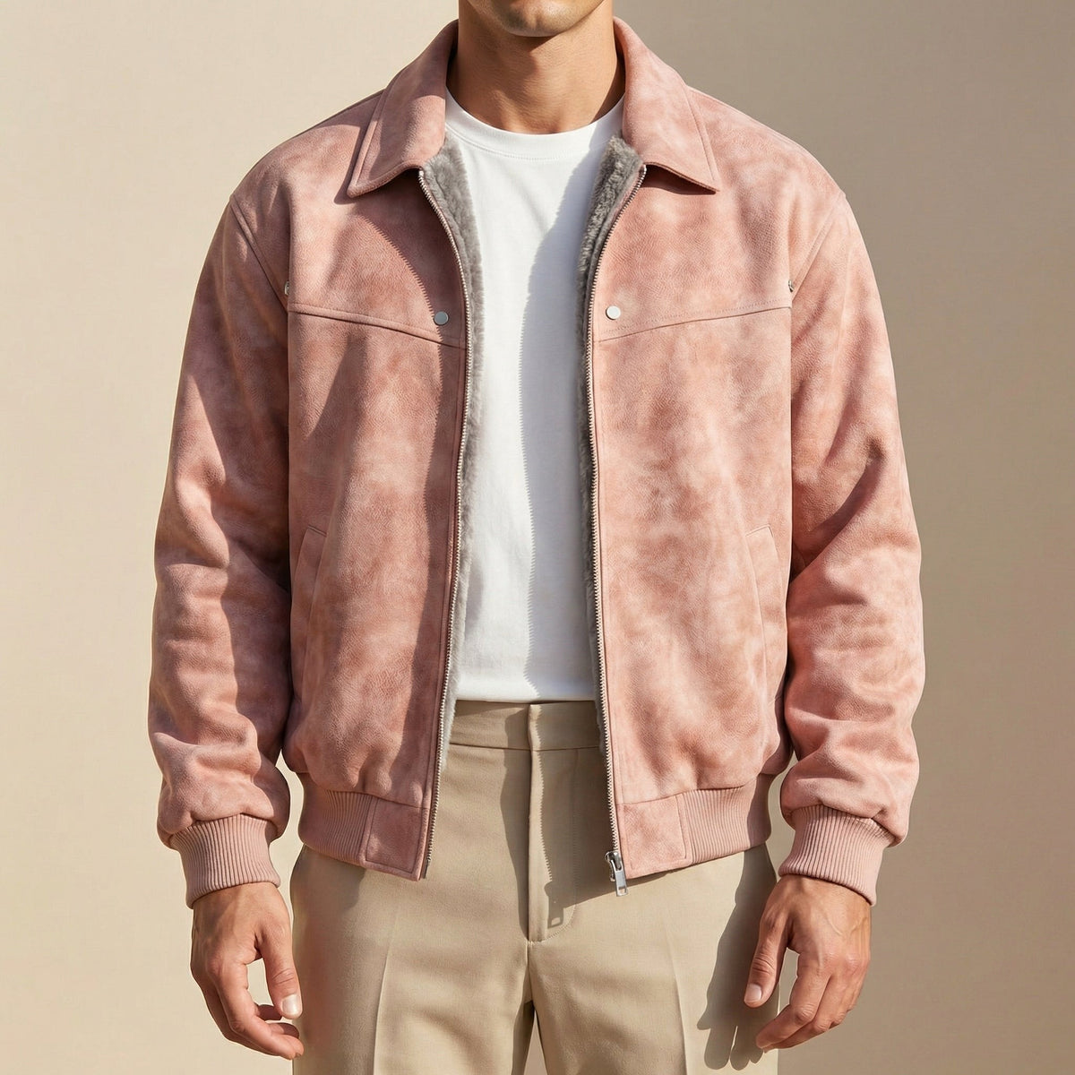 Peter | Men's Lambskin Leather Jacket, Tailored Smart Jacket | My Sweet Wardrobe