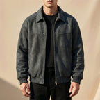 Peter | Men's Lambskin Leather Jacket, Tailored Smart Jacket | My Sweet Wardrobe