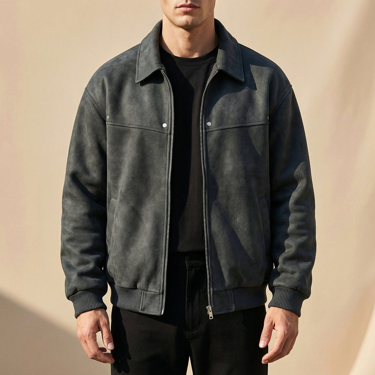 Peter | Men's Lambskin Leather Jacket, Tailored Smart Jacket | My Sweet Wardrobe