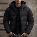 Philip | Men's Hooded Quilted Puffer Jacket, Padded Autumn Coat | My Sweet Wardrobe