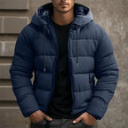 Philip | Men's Hooded Quilted Puffer Jacket, Padded Autumn Coat | My Sweet Wardrobe