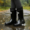 Phoebe | Women's Waterproof Rubber Boots, Adjustable Lace Rain Boots | My Sweet Wardrobe