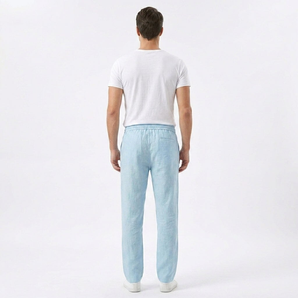 Peter | Men's Linen Trousers, Loose-Fit Summer Trousers | My Sweet Wardrobe