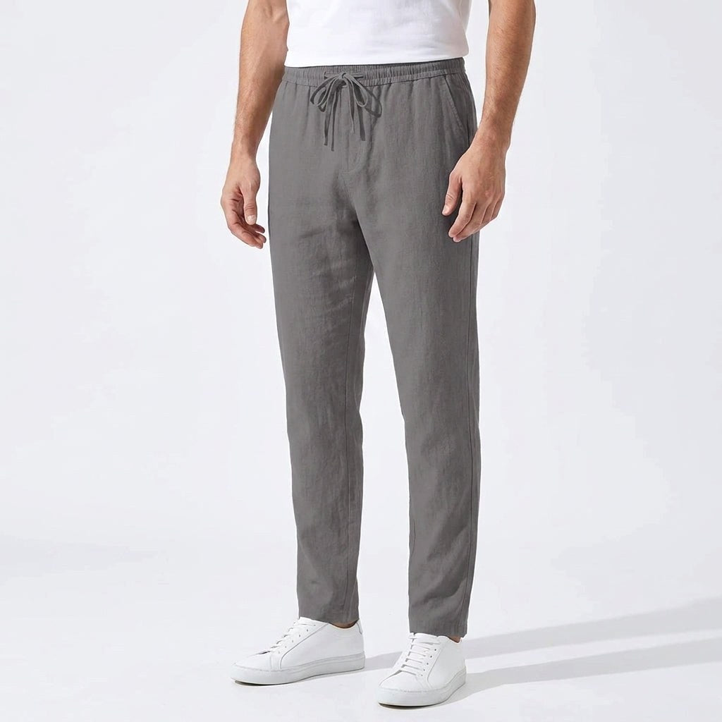 Peter | Men's Linen Trousers, Loose-Fit Summer Trousers | My Sweet Wardrobe