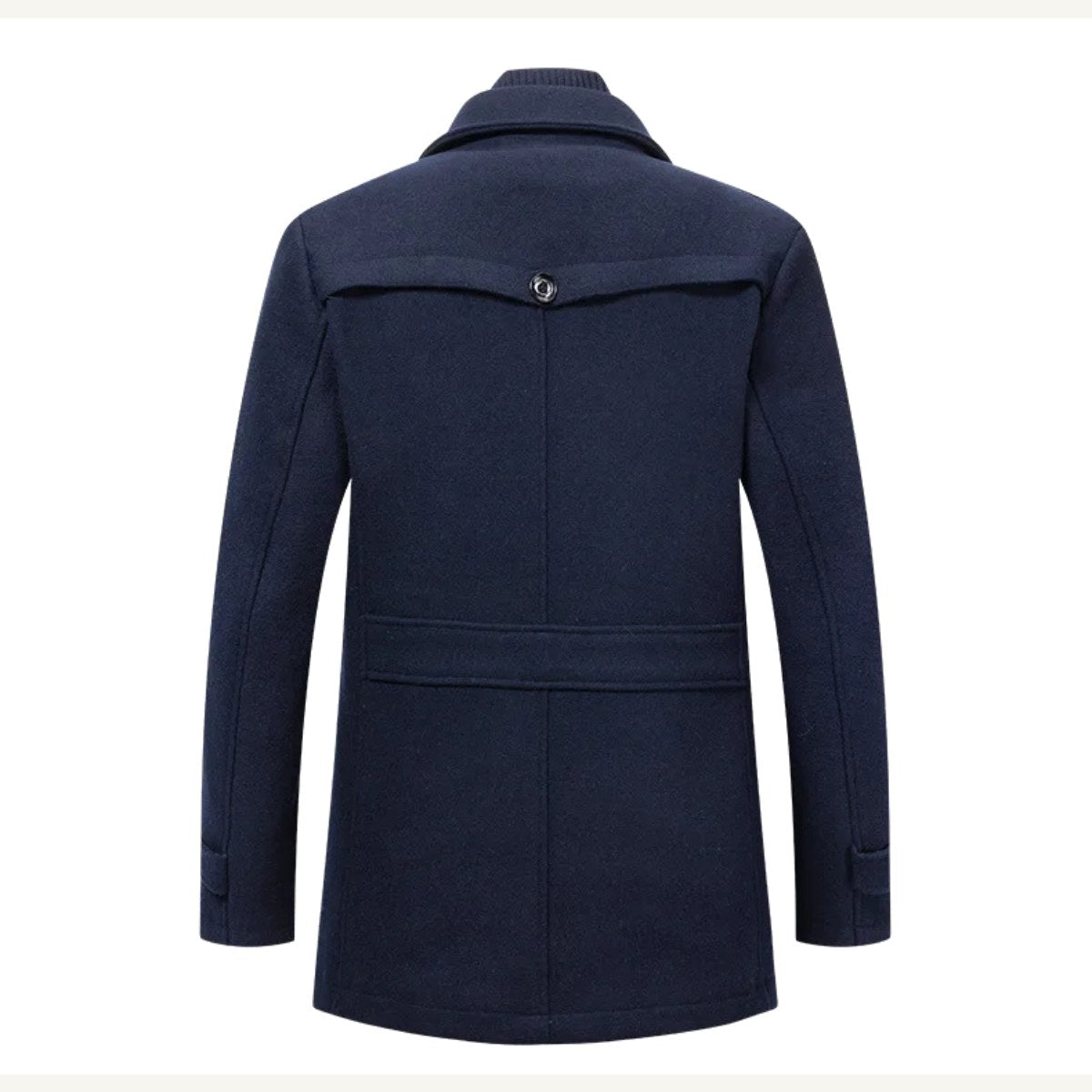 Preston | Men's Double Collar Wool Trench Coat, Tailored Business Coat | My Sweet Wardrobe | Grey