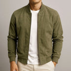 Ralph | Men's Suede Bomber Jacket – an Elegant Autumn Jacket | My Sweet Wardrobe