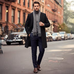 Reid | Men's Tailored Long Coat, Smart Winter Coat | My Sweet Wardrobe
