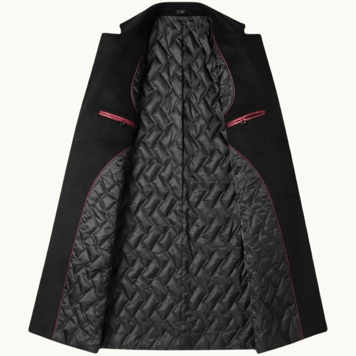 Reid | Men's Tailored Long Coat, Smart Winter Coat | My Sweet Wardrobe