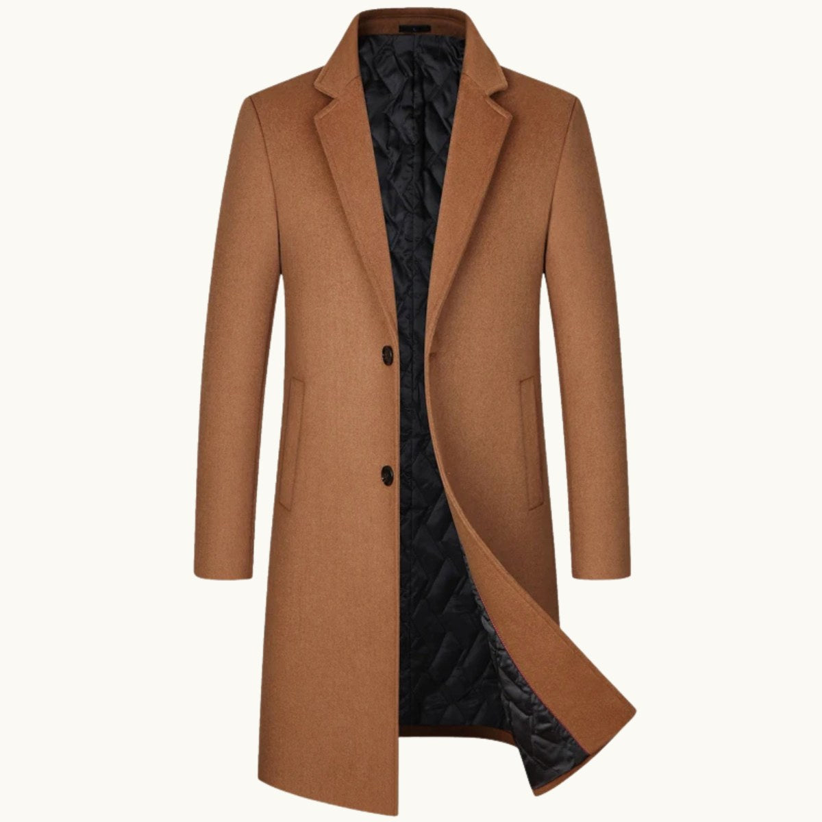 Reid | Men's Tailored Long Coat, Smart Winter Coat | My Sweet Wardrobe