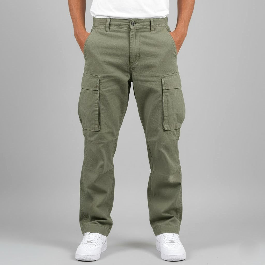 Rhys | Men's Cargo Trousers with Utility Pockets, Straight-Leg Work Trousers | My Sweet Wardrobe