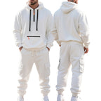 Robert | Men's Sporty Hooded Tracksuit, Warm Winter Set | My Sweet Wardrobe | Dark Grey